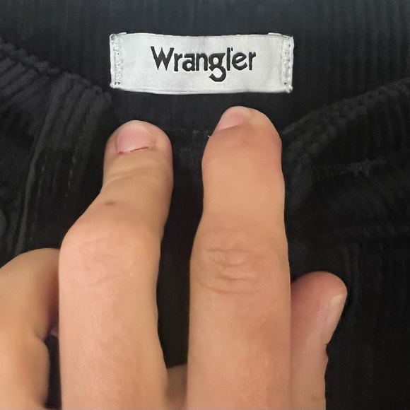 NWT Wrangler x FP Westward 626 High Rise Boot Corduroy Flare Pants Black 33/30 - Picture 7 of 15